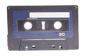 Close up of retro audio cassette tape,side 1 Royalty Free Stock Photo