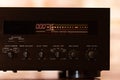 Vintage Audio Tape Deck with Illuminated Display and Control Knobs