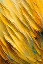 Close-Up Impasto Texture in Warm Yellow Hues Background.