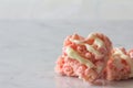 Close up of Rice Crispy on Marble Royalty Free Stock Photo