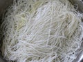 Close-up of rice vermicelli noodles
