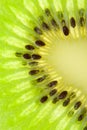 Close-up ripe kiwi texture