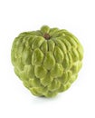 Ripe sugar Apple custard apple fruit isolated on white background