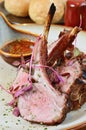 Roast mutton chops Royalty Free Stock Photo