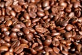 Close up Roasted coffee abstract texture and background