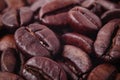 Close up of roasted coffee beans Royalty Free Stock Photo