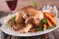 Roasted lamb leg Royalty Free Stock Photo