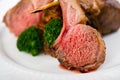 Close-up of Roasted Rack of Lamb Royalty Free Stock Photo