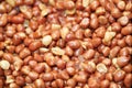 Close-up of Roasted salted peanuts, thai street food market Royalty Free Stock Photo