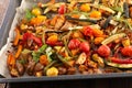 Roasted vegetable and herbs