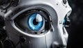 close-up of a robot eye Royalty Free Stock Photo