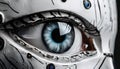 close-up of a robot eye Royalty Free Stock Photo