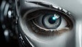 close-up of a robot eye Royalty Free Stock Photo