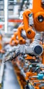 Close-up of robotic arm with intricate details