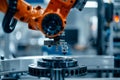 Closeup of a robotic arm removing a finished 3D printed part illustrating the integration of automation and digital manufactur