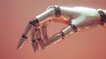 Robotic Hand with Futuristic Metallic Design