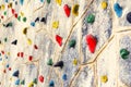 Close up of Rock climbing wall