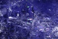 Close Up of a Rock Crystal with inclusions in Putple blue Rainbow Royalty Free Stock Photo