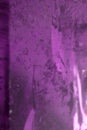 Close Up of a Rock Crystal with inclusions in Purple blue Rainbow Royalty Free Stock Photo