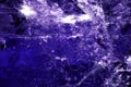 Close Up of a Rock Crystal with inclusions in Putple blue Rainbow Royalty Free Stock Photo
