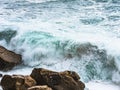 Rough sea on the coast of Baunei, Sardinia