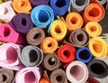 Close-up of rolls of colored paper Royalty Free Stock Photo