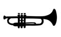 Musical instrument. Trumpet. Vector drawing Royalty Free Stock Photo