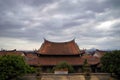 A close-up of the roof of a historic temple. Temple, Nangshan, Putian City Royalty Free Stock Photo