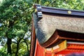 Close up roof of Japanese temple