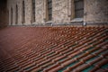 Close up Of Roof Tiles Of The Cathedral Of Monreale Near Palermo in The South of Italy Royalty Free Stock Photo