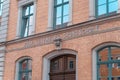 Close-up of the Rosa-Luxemburg elementary school in Chemnitz, Germany