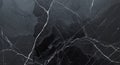 Close up of rough black marble surface with white veins creating depth Royalty Free Stock Photo