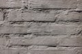 Close-up of rough grey brick wall with strokes of plaster background for design with copy space. Grunge pattern. Royalty Free Stock Photo