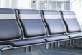 Clos- up Row of seats at the airport Royalty Free Stock Photo