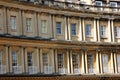 Close up of Royal Crescent, Bath, England, UK Royalty Free Stock Photo