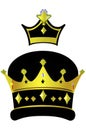 Close up royal crown icon