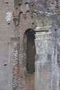 Close-up of a ruin in a forest at estate De Haere near Deventer, The Netherlands Royalty Free Stock Photo