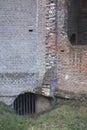 Close-up of a ruin in a forest at estate De Haere near Deventer, The Netherlands Royalty Free Stock Photo