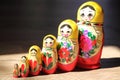 Close up of Russian Dolls.