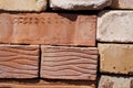 Textured old bricks in sunlight Royalty Free Stock Photo