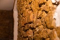 Close-up of rustic brick and stone wall texture Royalty Free Stock Photo