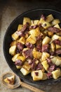 Rustic corned beef hash breakfast Royalty Free Stock Photo