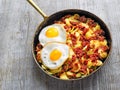 Rustic corned beef hash Royalty Free Stock Photo