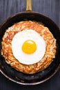 Rustic golden swiss rosti potato