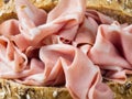 Rustic italian mortadella sandwich