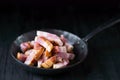 Rustic italian pancetta bacon