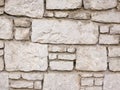 Rustic old stone wall texture background Royalty Free Stock Photo