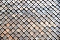 Close Up of Rustic Roof Tiles Textured With Natural Patterns and Colors Royalty Free Stock Photo