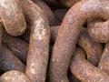 Close-up of a rusty chain