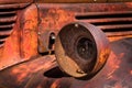 Old pick-up truck with rusty headlight Royalty Free Stock Photo